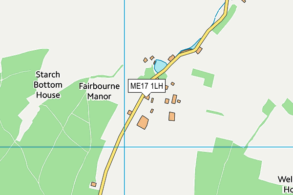 ME17 1LH map - OS VectorMap District (Ordnance Survey)