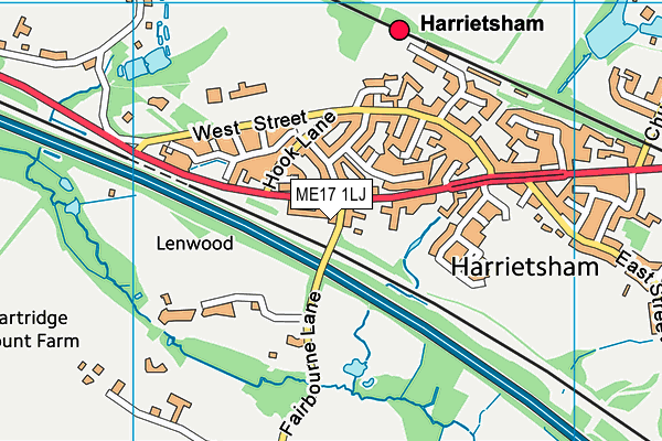 ME17 1LJ map - OS VectorMap District (Ordnance Survey)