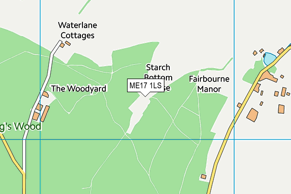 ME17 1LS map - OS VectorMap District (Ordnance Survey)