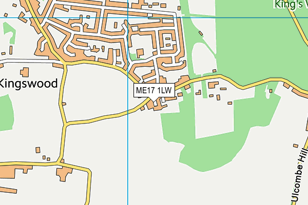 ME17 1LW map - OS VectorMap District (Ordnance Survey)