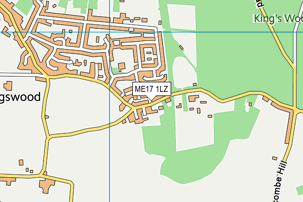 Map of KINSWOOD LTD at district scale