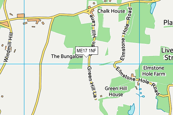 ME17 1NF map - OS VectorMap District (Ordnance Survey)