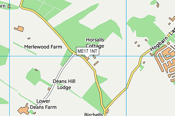 ME17 1NT map - OS VectorMap District (Ordnance Survey)