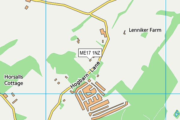 ME17 1NZ map - OS VectorMap District (Ordnance Survey)
