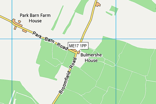ME17 1PP map - OS VectorMap District (Ordnance Survey)