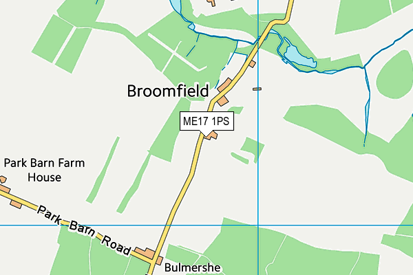 ME17 1PS map - OS VectorMap District (Ordnance Survey)