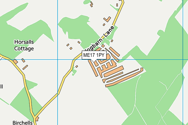 ME17 1PY map - OS VectorMap District (Ordnance Survey)