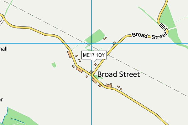 ME17 1QY map - OS VectorMap District (Ordnance Survey)