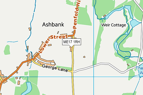 ME17 1RH map - OS VectorMap District (Ordnance Survey)