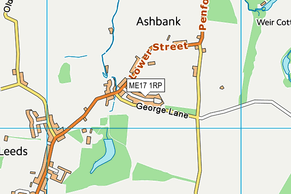 ME17 1RP map - OS VectorMap District (Ordnance Survey)