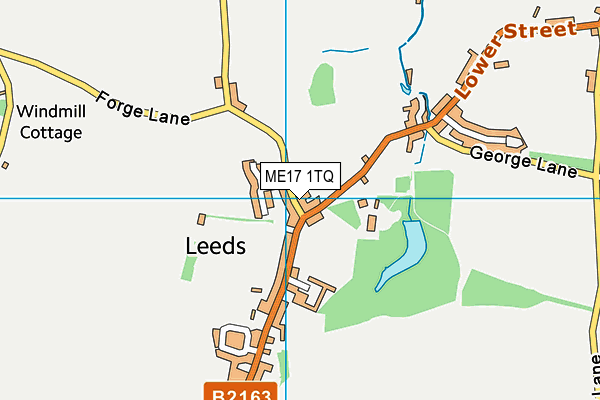 ME17 1TQ map - OS VectorMap District (Ordnance Survey)