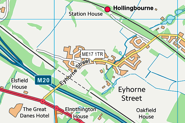 ME17 1TR map - OS VectorMap District (Ordnance Survey)