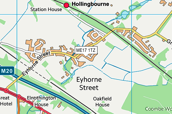 ME17 1TZ map - OS VectorMap District (Ordnance Survey)