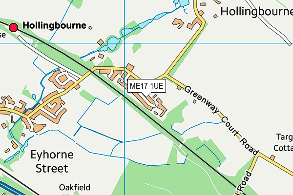 ME17 1UE map - OS VectorMap District (Ordnance Survey)