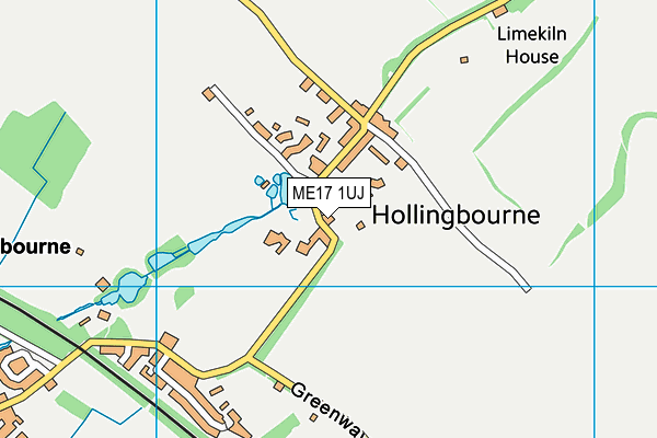 ME17 1UJ map - OS VectorMap District (Ordnance Survey)