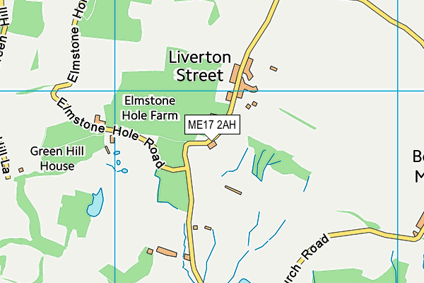 ME17 2AH map - OS VectorMap District (Ordnance Survey)