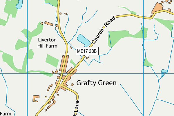 ME17 2BB map - OS VectorMap District (Ordnance Survey)