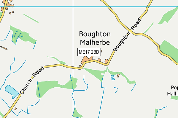 ME17 2BD map - OS VectorMap District (Ordnance Survey)