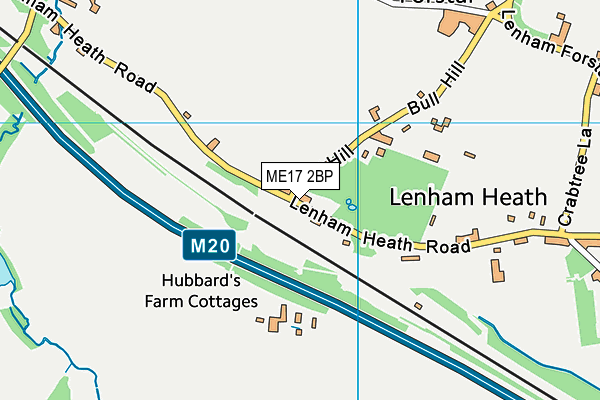 ME17 2BP map - OS VectorMap District (Ordnance Survey)