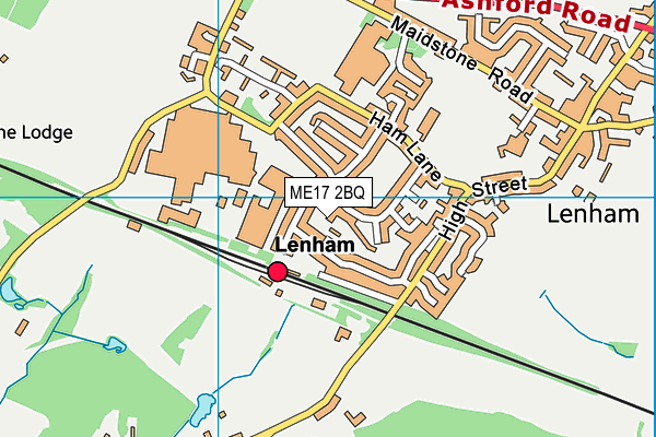 ME17 2BQ map - OS VectorMap District (Ordnance Survey)