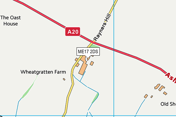 ME17 2DS map - OS VectorMap District (Ordnance Survey)