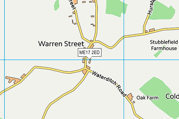 ME17 2ED map - OS VectorMap District (Ordnance Survey)
