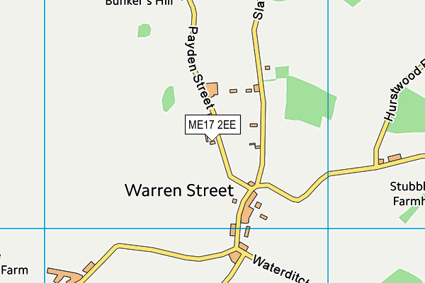 ME17 2EE map - OS VectorMap District (Ordnance Survey)