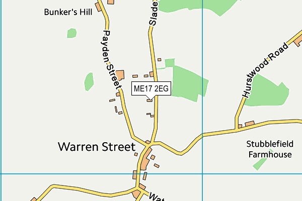 ME17 2EG map - OS VectorMap District (Ordnance Survey)