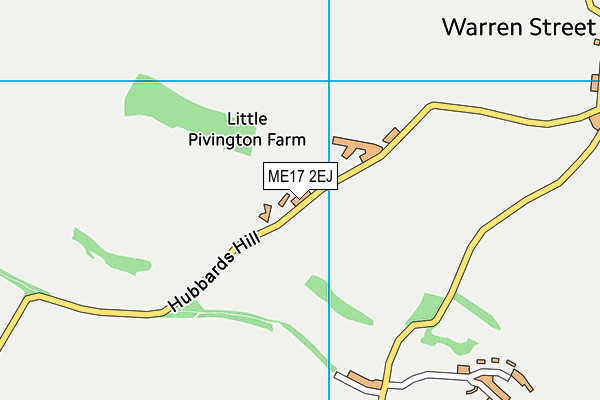 ME17 2EJ map - OS VectorMap District (Ordnance Survey)