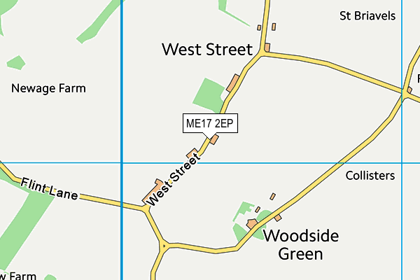 ME17 2EP map - OS VectorMap District (Ordnance Survey)