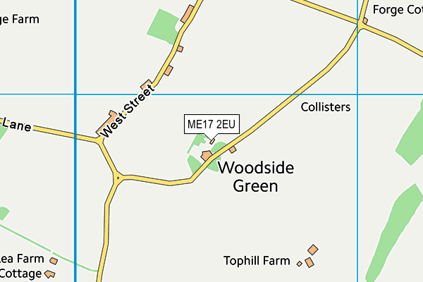 ME17 2EU map - OS VectorMap District (Ordnance Survey)