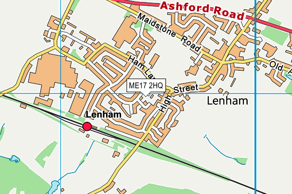 ME17 2HQ map - OS VectorMap District (Ordnance Survey)