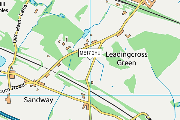 ME17 2HU map - OS VectorMap District (Ordnance Survey)