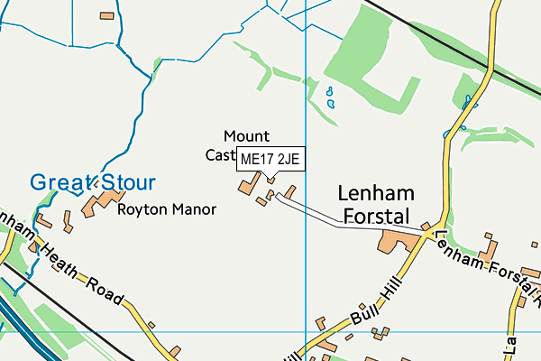 ME17 2JE map - OS VectorMap District (Ordnance Survey)