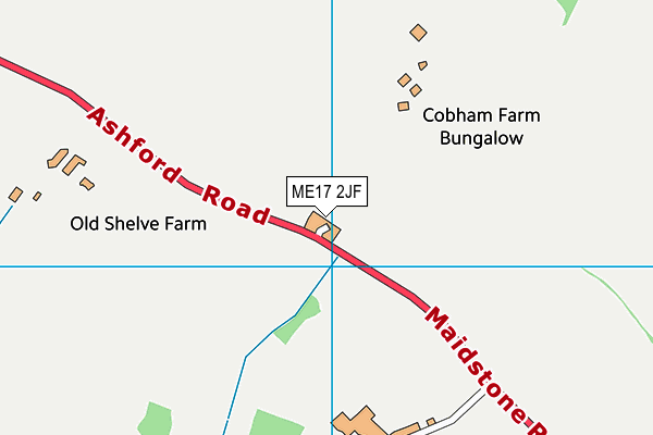ME17 2JF map - OS VectorMap District (Ordnance Survey)