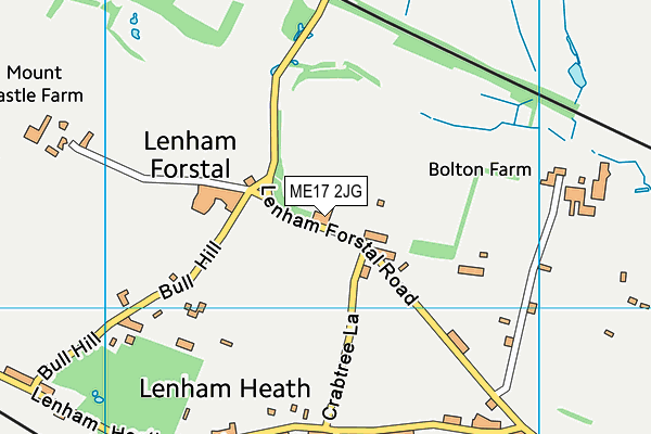 ME17 2JG map - OS VectorMap District (Ordnance Survey)