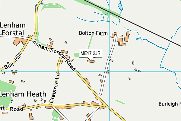 ME17 2JR map - OS VectorMap District (Ordnance Survey)