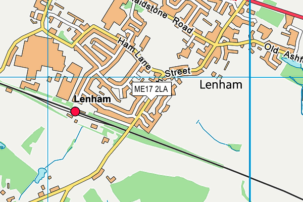 ME17 2LA map - OS VectorMap District (Ordnance Survey)