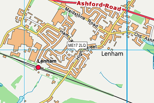 ME17 2LQ map - OS VectorMap District (Ordnance Survey)