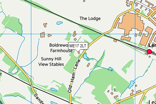 ME17 2LT map - OS VectorMap District (Ordnance Survey)