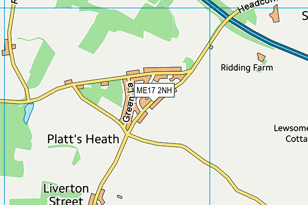 Platts Heath Primary School map (ME17 2NH) - OS VectorMap District (Ordnance Survey)