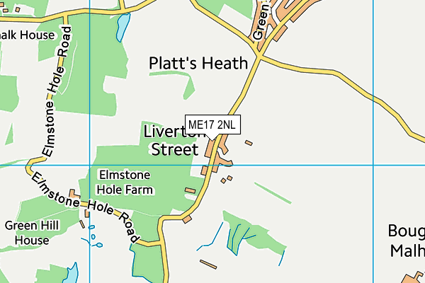 ME17 2NL map - OS VectorMap District (Ordnance Survey)