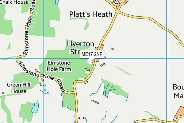 ME17 2NP map - OS VectorMap District (Ordnance Survey)