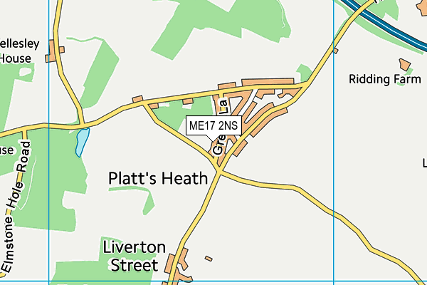 ME17 2NS map - OS VectorMap District (Ordnance Survey)