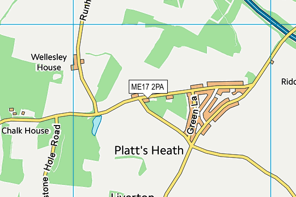 ME17 2PA map - OS VectorMap District (Ordnance Survey)