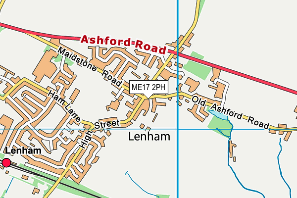 ME17 2PH map - OS VectorMap District (Ordnance Survey)