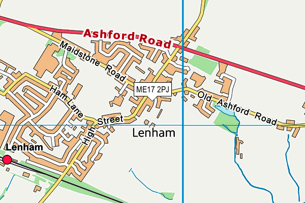 ME17 2PJ map - OS VectorMap District (Ordnance Survey)