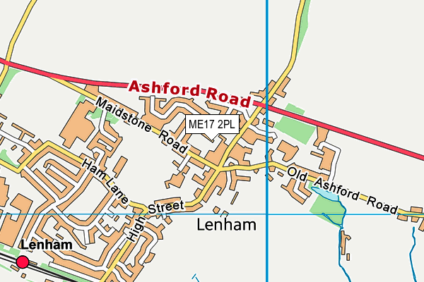 ME17 2PL map - OS VectorMap District (Ordnance Survey)