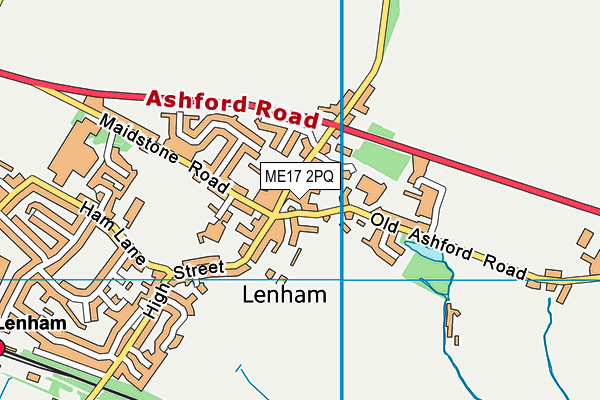 ME17 2PQ map - OS VectorMap District (Ordnance Survey)