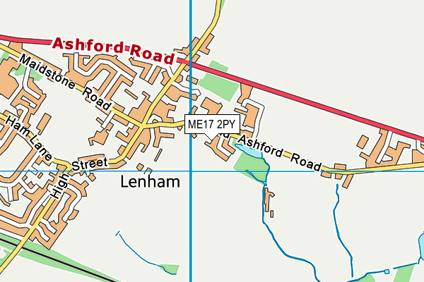 ME17 2PY map - OS VectorMap District (Ordnance Survey)